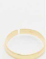 2.5mm toe ring in gold plated