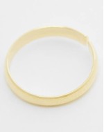 2.5mm toe ring in gold plated