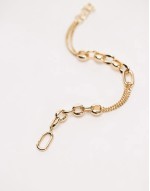 Other Stories mixed chain bracelet in gold