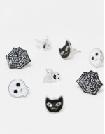 pack of 4 earrings with novelty design