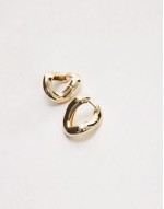 Other Stories chunky twisted hoop earrings in gold