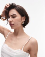 Other Stories chunky twisted hoop earrings in gold