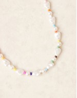 molten pearl and bead necklace