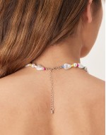 molten pearl and bead necklace