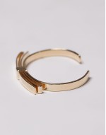 2 x ARKET gold plated bow jewellery