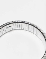 Benny pack of 2 snake chain bangles in silver tone
